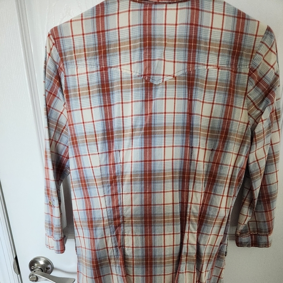 Plaid Button up Tunic sz XL Dolled Up by FANG - Picture 5 of 9